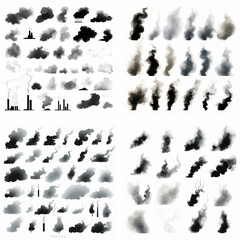 splatter stain grungy splashing explosion ink spray stroke dust smoke textured watercolor fog paint 