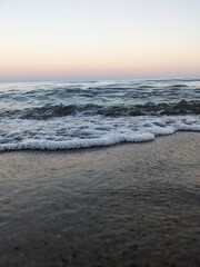 sunset over the sea