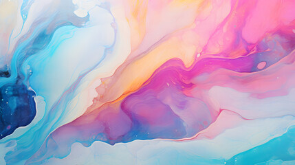 Fototapeta na wymiar Closeup of abstract rough colorful bold rainbow colors marble texture. Generative Ai.