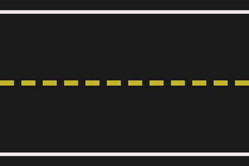 Linear race track with start line. Car or karting road racing background. top view.