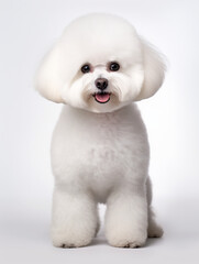 Obraz premium Bichon Frize on a white background