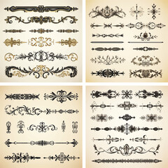 flourish vignette scroll victorian curl nostalgia swirl typographic certificate calligraphic corner formal 
