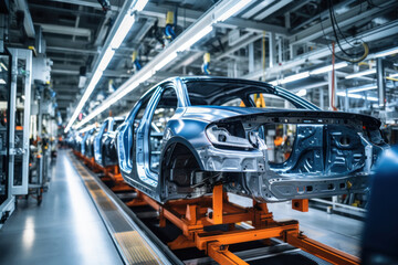 Automated assembly line for robot manipulators for the production of high-tech electric vehicles running on clean energy