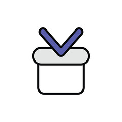 Archive icon design with white background stock illustration