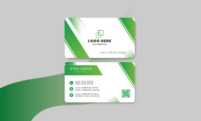 Corporate modern business card design in professional style.business card design
