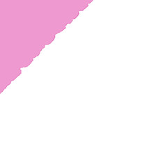 Torn Pink Paper Sheet Used as a Border