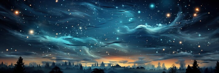 Night Sky Starsl , Banner Image For Website, Background abstract , Desktop Wallpaper