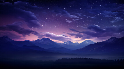 Fototapeta na wymiar A painting of a night sky with stars