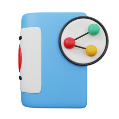 icon 3d Render Educational Book