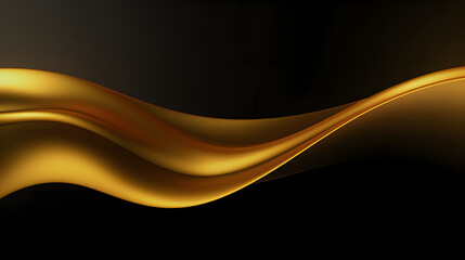 Background golden gradient black overlay abstract background. Generative Ai.