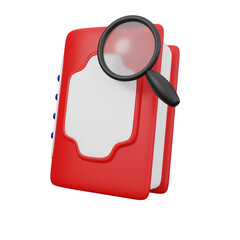 icon 3d Render Find Data