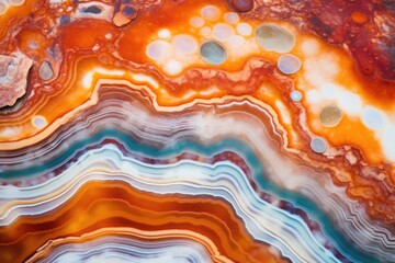 brightly colored banded agate texture - obrazy, fototapety, plakaty