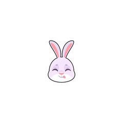 cute rabbit element head set background
