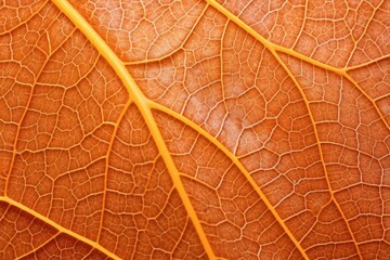 Obraz premium brilliant orange autumn leaf super close-up