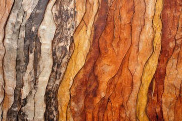 bark of a rubber tree displaying distinctive texture - obrazy, fototapety, plakaty