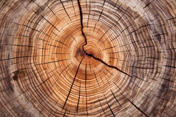 rings in a cut tree bark