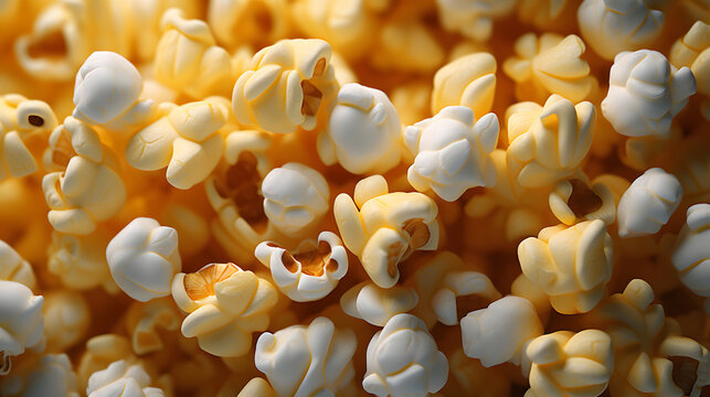 Palomitas acercamiento plano detalle de muy buena calidad
