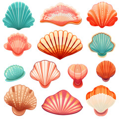 set of sea shells