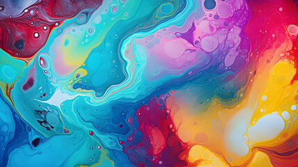 colorful multicolored rainbow colors art texture marble. Generative Ai.