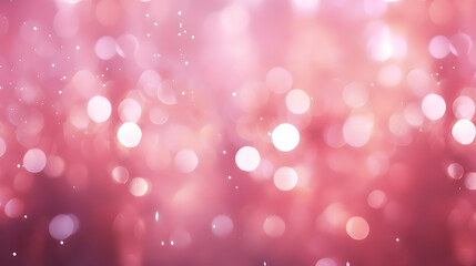 Defocused abstract pink twinkle light background. Pink glittery bright shimmering background use as...