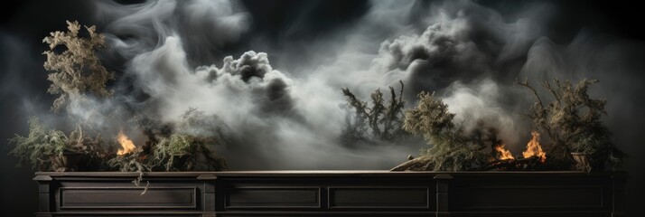 Fog Darkness Smoke Mist On Wooden , Banner Image For Website, Background abstract , Desktop Wallpaper