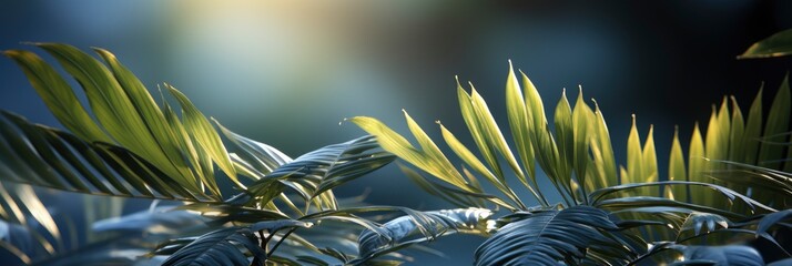 Blurred Shadow Palm Leaves On Light , Banner Image For Website, Background abstract , Desktop Wallpaper