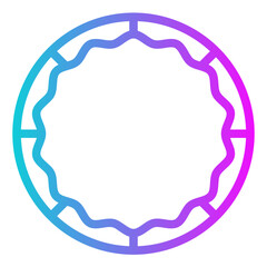 Rings Gradient Style Design Icon