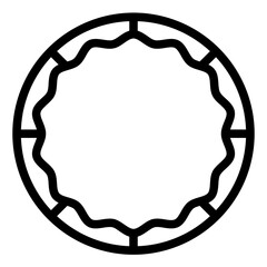 Rings Line Style Design Icon