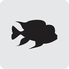 Collection of fish silhouettes Good to use for symbols, logos, web icons, mascots, signatures or any design you want.