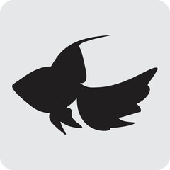 Collection of fish silhouettes Good to use for symbols, logos, web icons, mascots, signatures or any design you want.