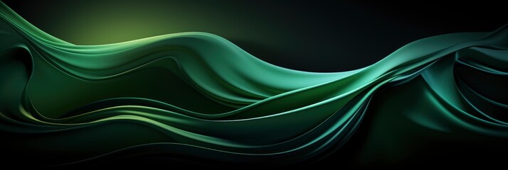 Dark Blurry Simple Background Green Abstract , Banner Image For Website, Background abstract , Desktop Wallpaper