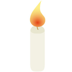 glowing candle