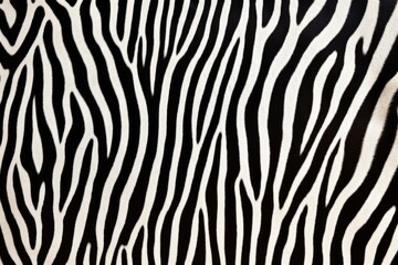 linear design of zebra hind skin - obrazy, fototapety, plakaty