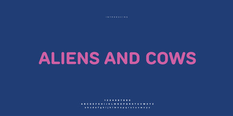 Elegant Font Uppercase Lowercase and Number. Classic Lettering Minimal Fashion Designs. Typography modern Sen Serif fonts regular decorative vintage concept. vector illustration © SyedMuhammad