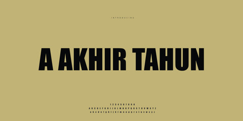 Elegant Font Uppercase Lowercase and Number. Classic Lettering Minimal Fashion Designs. Typography modern Sen Serif fonts regular decorative vintage concept. vector illustration © SyedMuhammad