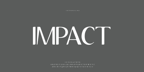 Elegant Font Uppercase Lowercase and Number. Classic Lettering Minimal Fashion Designs. Typography modern Sen Serif fonts regular decorative vintage concept. vector illustration © SyedMuhammad