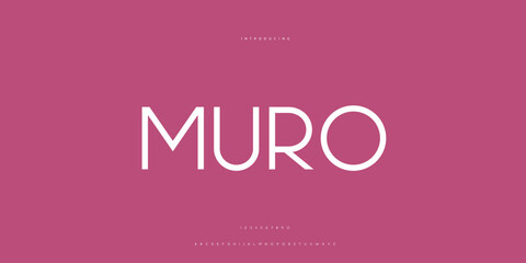 Elegant Font Uppercase Lowercase and Number. Classic Lettering Minimal Fashion Designs. Typography modern Sen Serif fonts regular decorative vintage concept. vector illustration © SyedMuhammad
