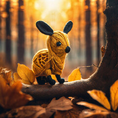 teddy bear in the garden generative ai