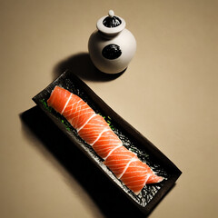 sushi on a plate generative ai