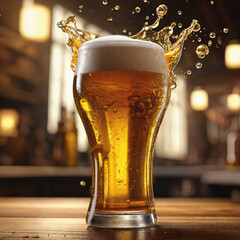 glass of beer generative ai