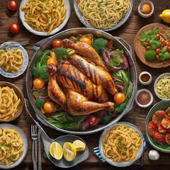 grilled chicken pasta generative ai