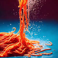 spaghetti tomato sauce and pasta generative ai