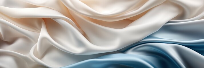 Abstract White Satin Silky Cloth Background , Banner Image For Website, Background abstract , Desktop Wallpaper
