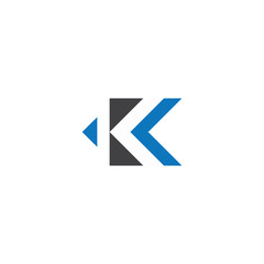 Vector creative k latter logo template