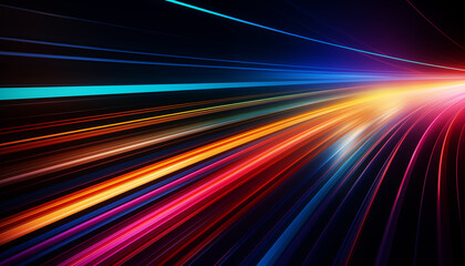 Colorful lines as abstract background