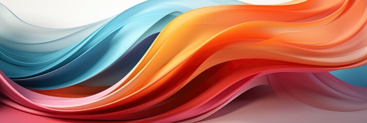 Abstract Colorful Gradient 3D Wave Background , Banner Image For Website, Background abstract , Desktop Wallpaper