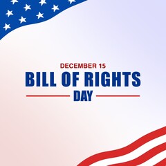 This illustration design is perfect for celebrating Bill Of Rights Day on December 15. It’s also suitable for social media template.