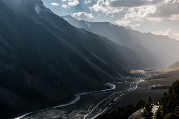 Zoji la pass is one of the most dangerous road in the world. the road is very narrow so if two...
