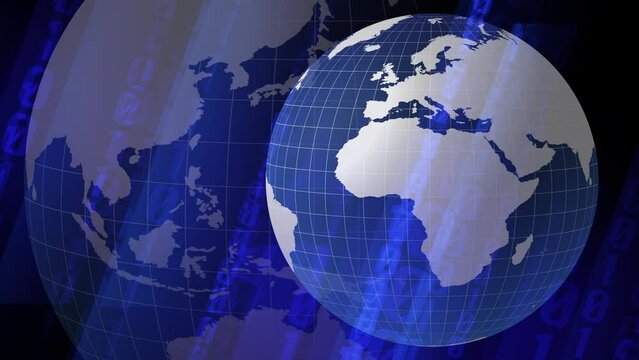 Digital encryption exploration of digital encryption through backdrop adorned with binary code, algorithm, and spinning globe, intricacies of securing data in global digital realm