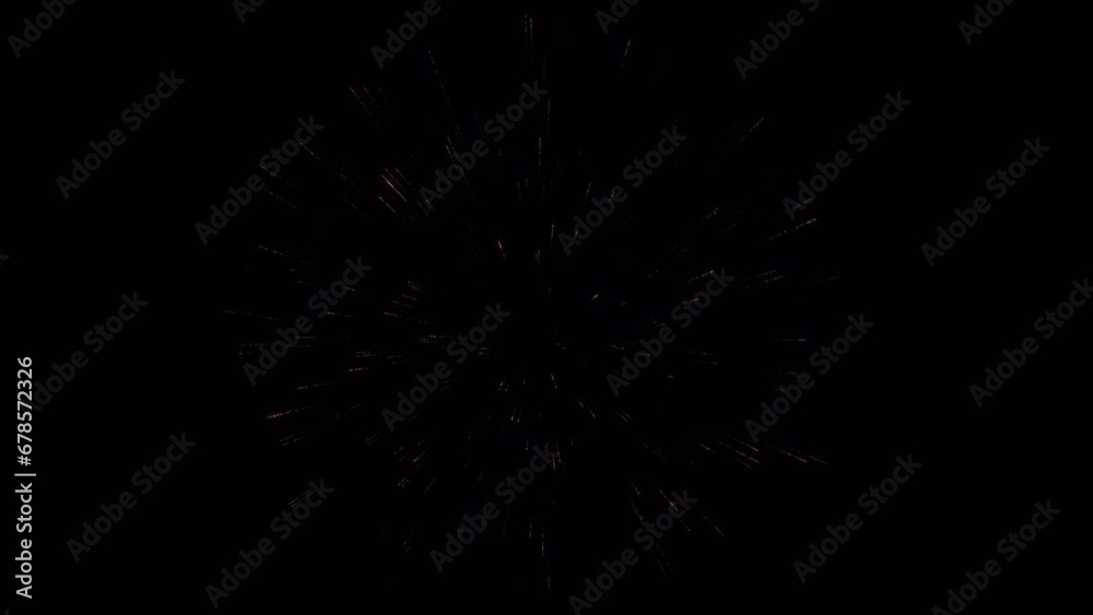 Wall mural firework explosion on alpha channel. element stock motion graphics of firework place on footage or b